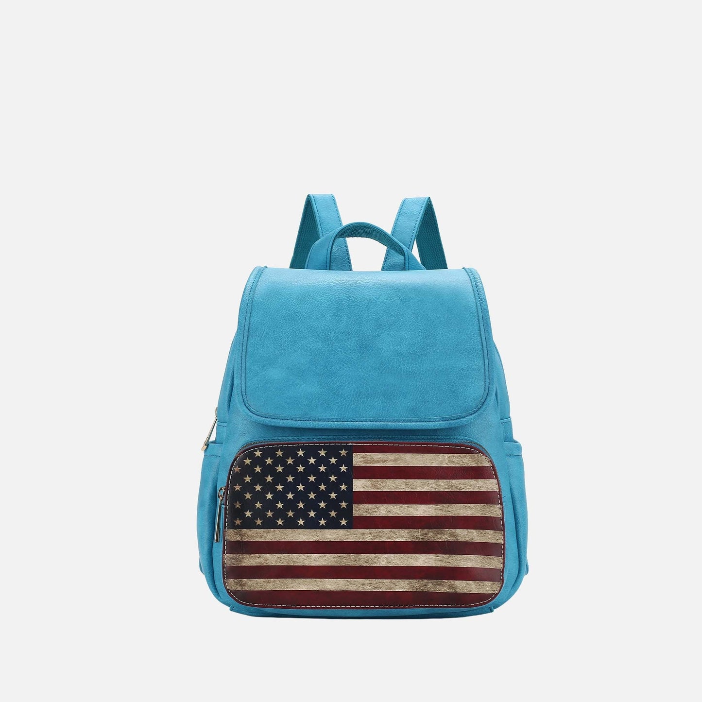 MKF Collection by Mia K. - Regina Printed Flag Backpack