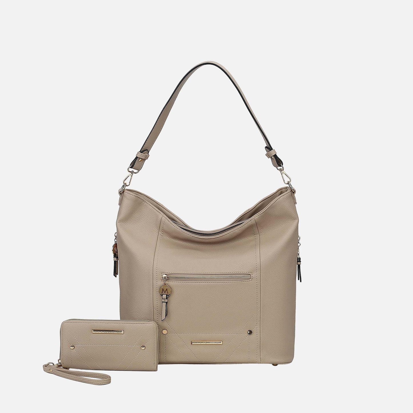 MKF Collection by Mia K. - Jordina 2 PCS Shoulder Bag with Matching Wallet