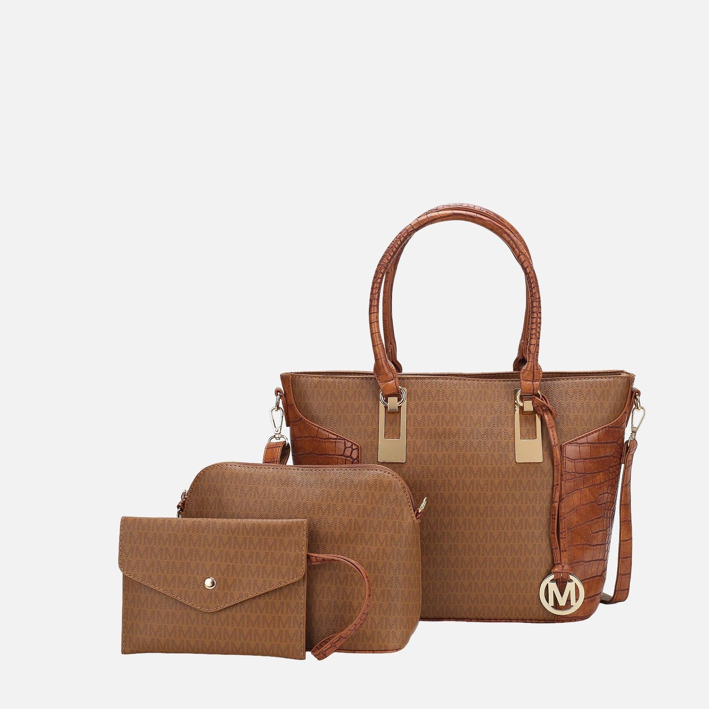 MKF Collection by Mia K. - Shonda Signature Tote Bag and Set