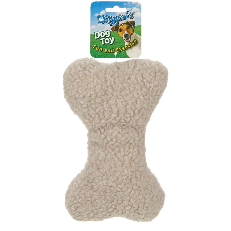 Digger's Bone-Woolly Toy 9in