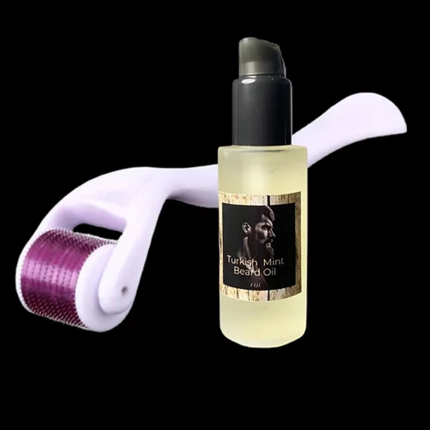Titanium Steel Derma Roller + Beard Oils