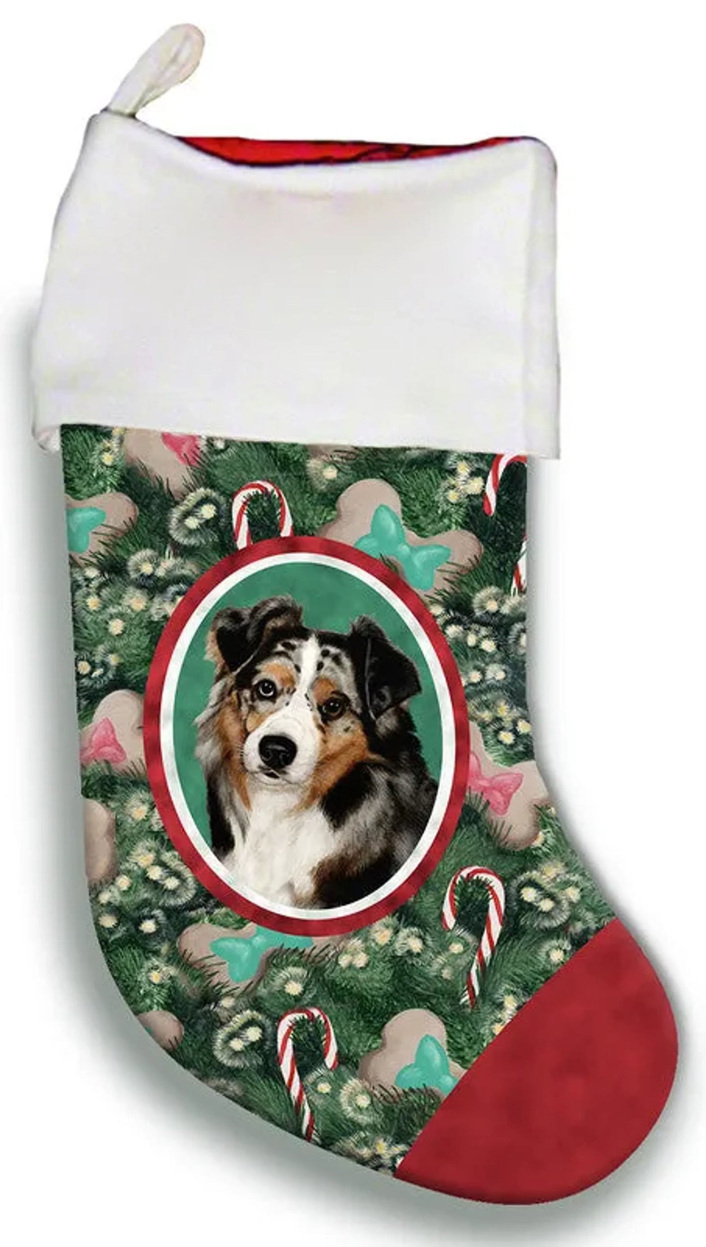 Australian Shepherd Blue Merle - Best of Breed Christmas Stocking