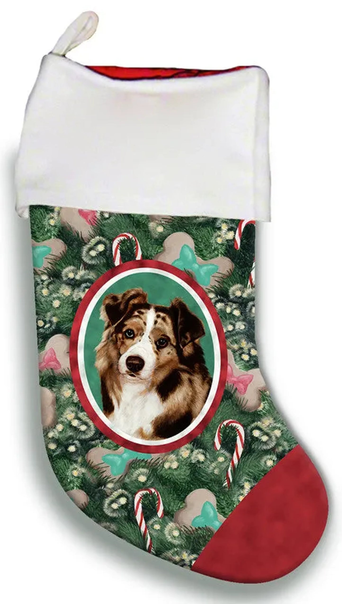 Australian Shepherd Red Merle - Best of Breed Christmas Stocking