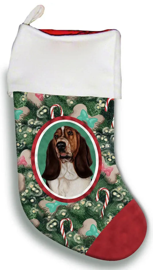 Basset Hound Open Tri - Best of Breed Christmas Stocking