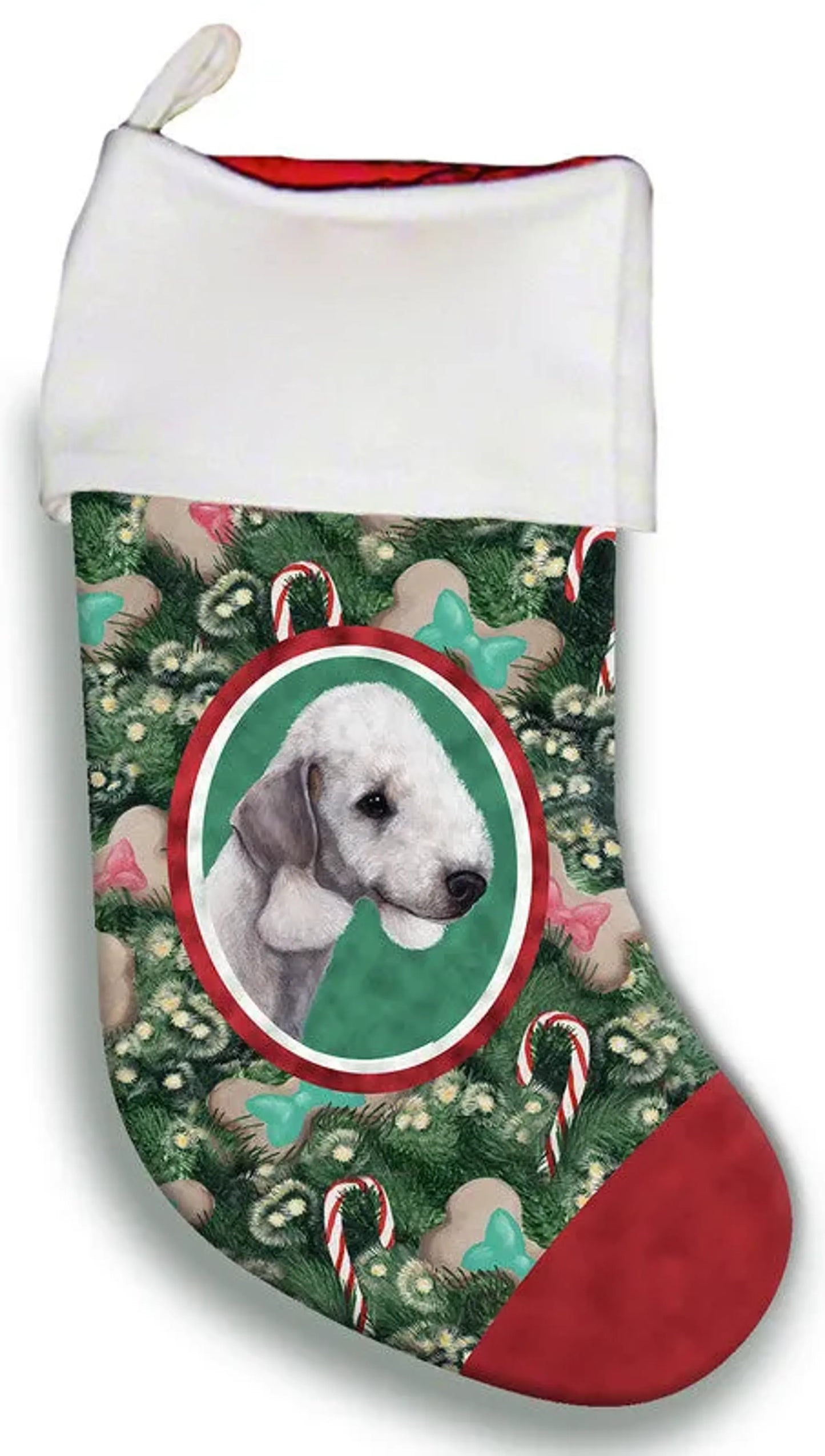 Bedlington Terrier Blue - Best of Breed Christmas Stocking