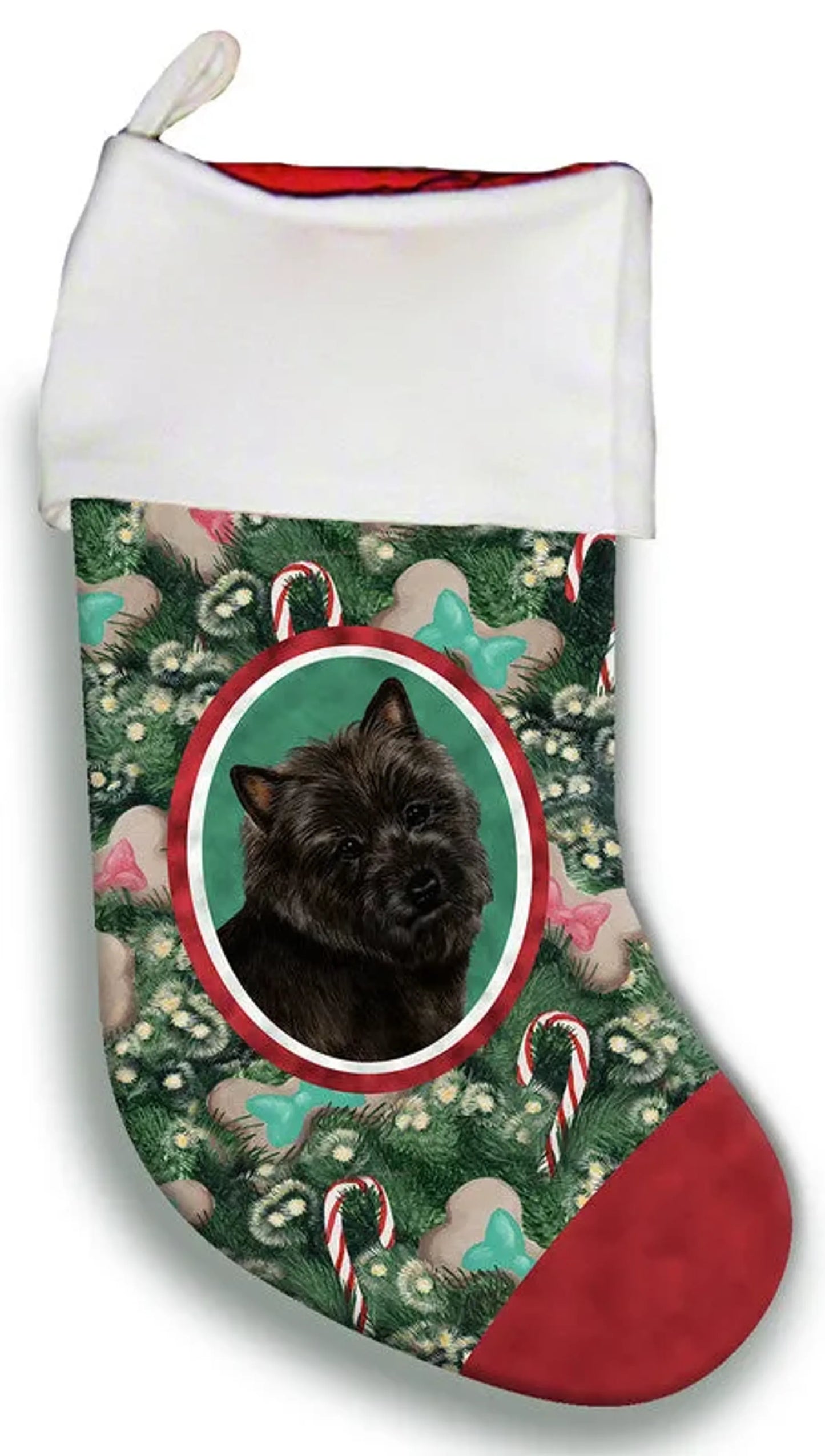 Cairn Terrier Black - Best of Breed Christmas Stocking