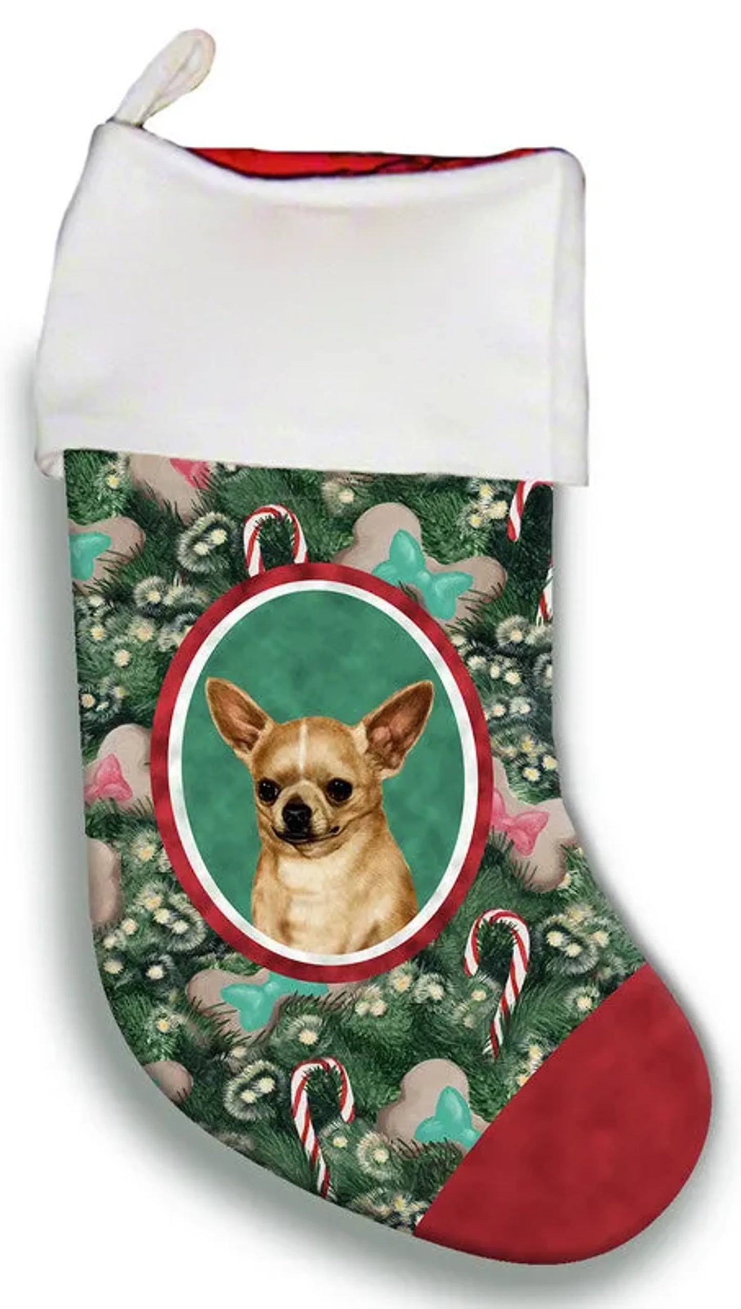 Chihuahua Tan - Best of Breed Christmas Stocking