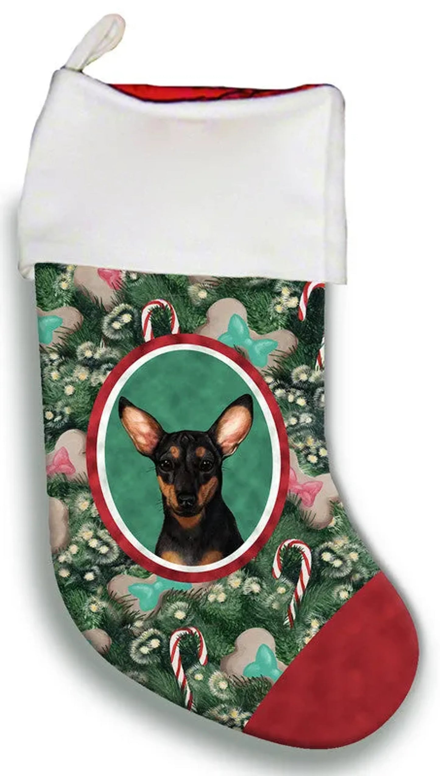 Chiweenie Black - Best of Breed Christmas Stocking