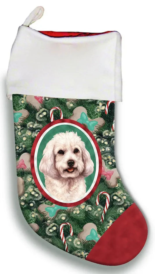 Cockapoo White - Best of Breed Christmas Stocking