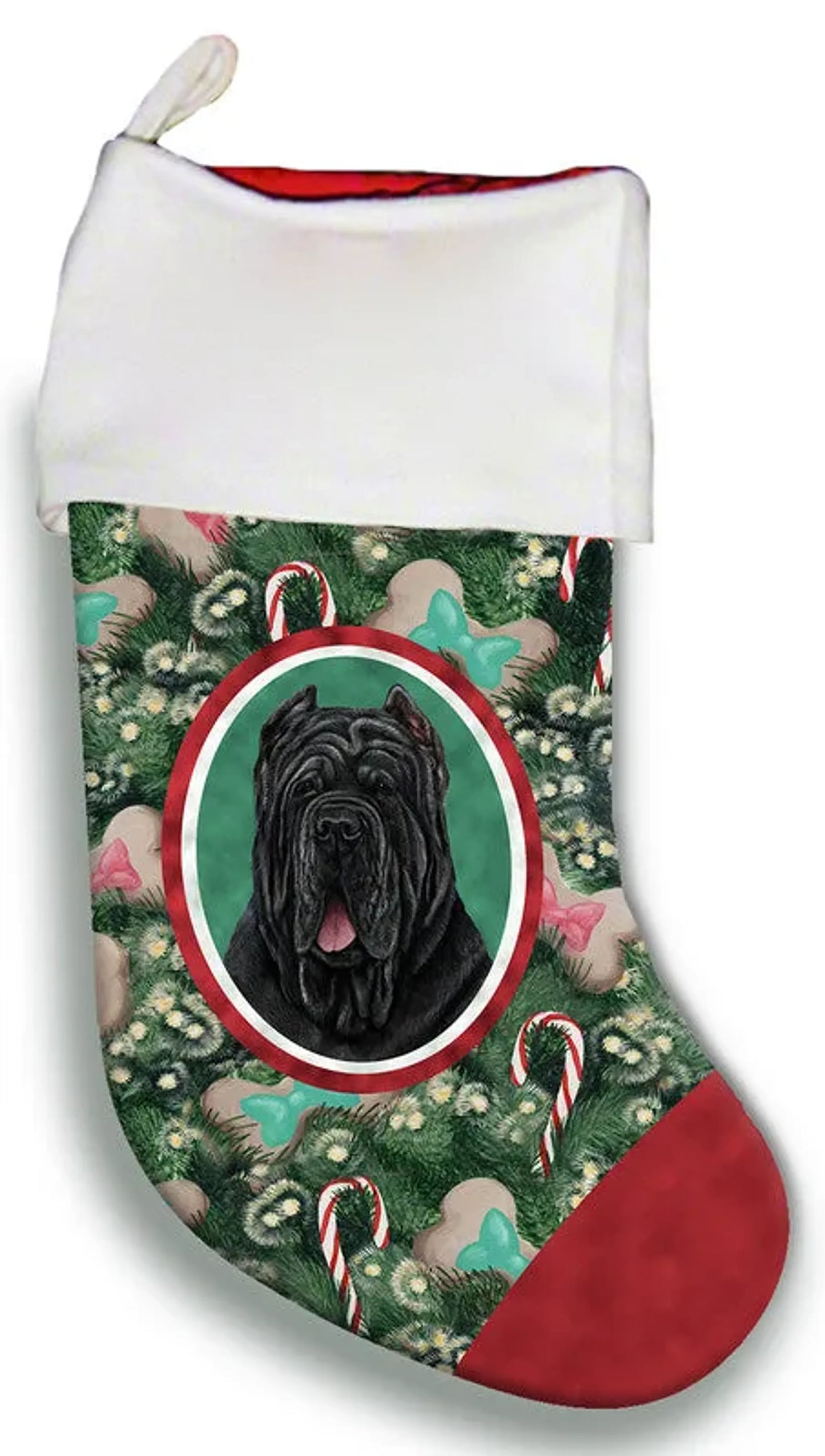 Neopolitan Mastiff Cropped - Best of Breed Christmas Stocking