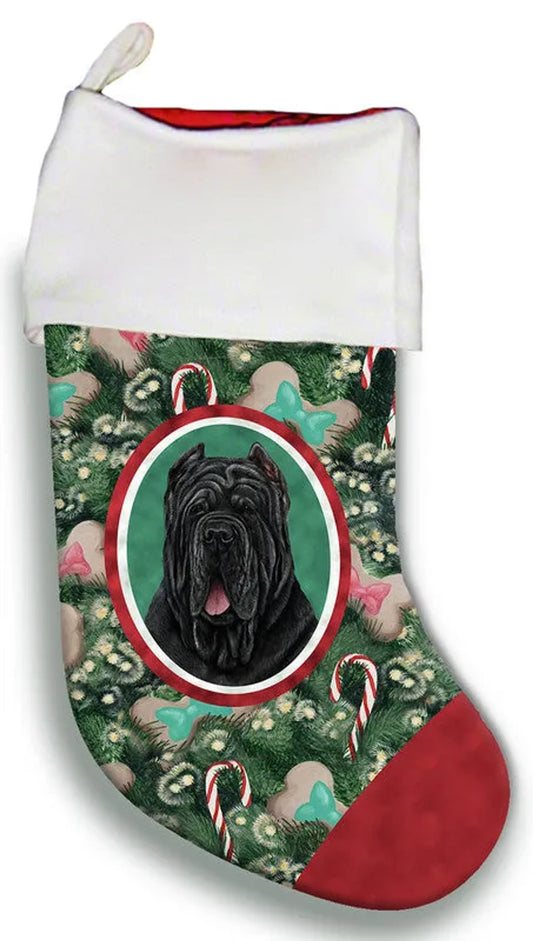 Neopolitan Mastiff Cropped - Best of Breed Christmas Stocking