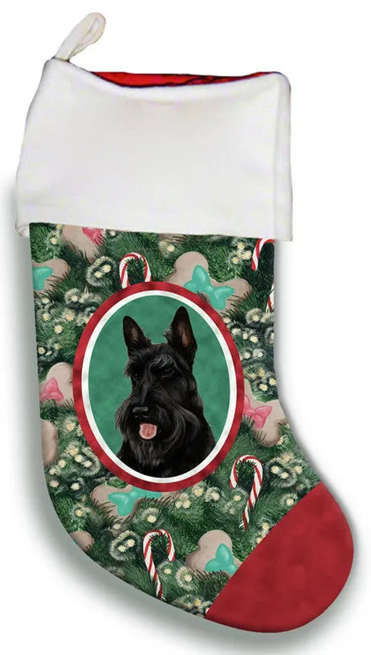 Scottish Terrier Black- Best of Breed Christmas Stocking