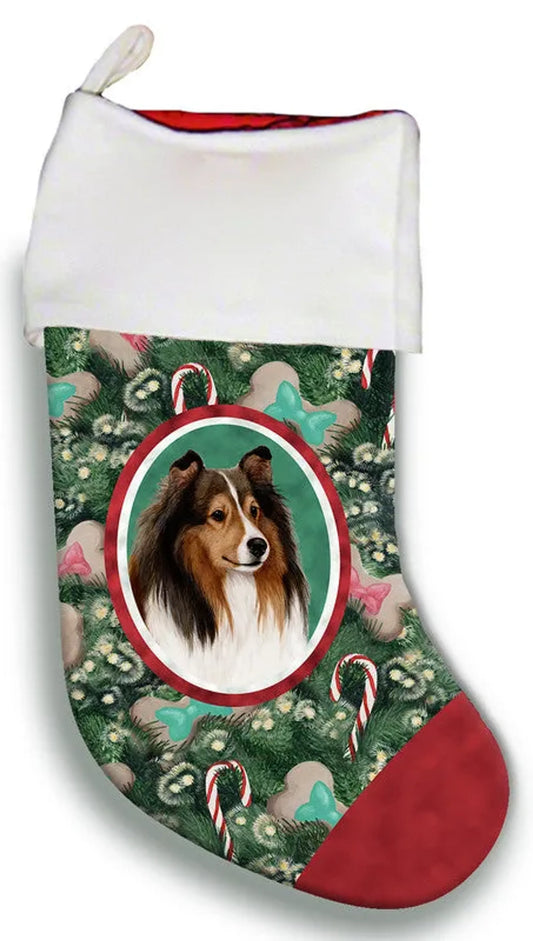 Sheltie Sable- Best of Breed Christmas Stocking