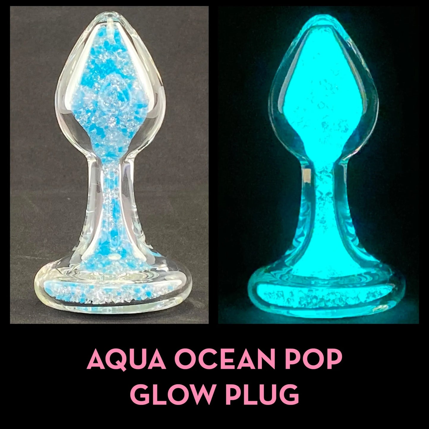Sparkle Glow Plug with Crystal Base - 7 Colors