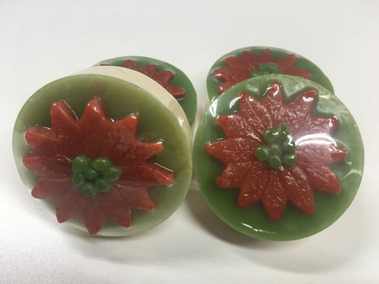Poinsettia Soaps