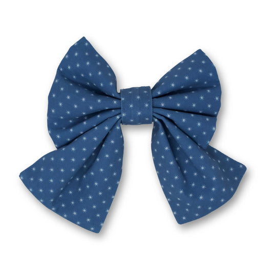 Starry Sky Sailor Dog Bow