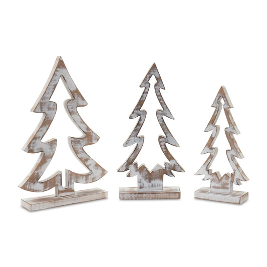 Wood Pine Tree Outline