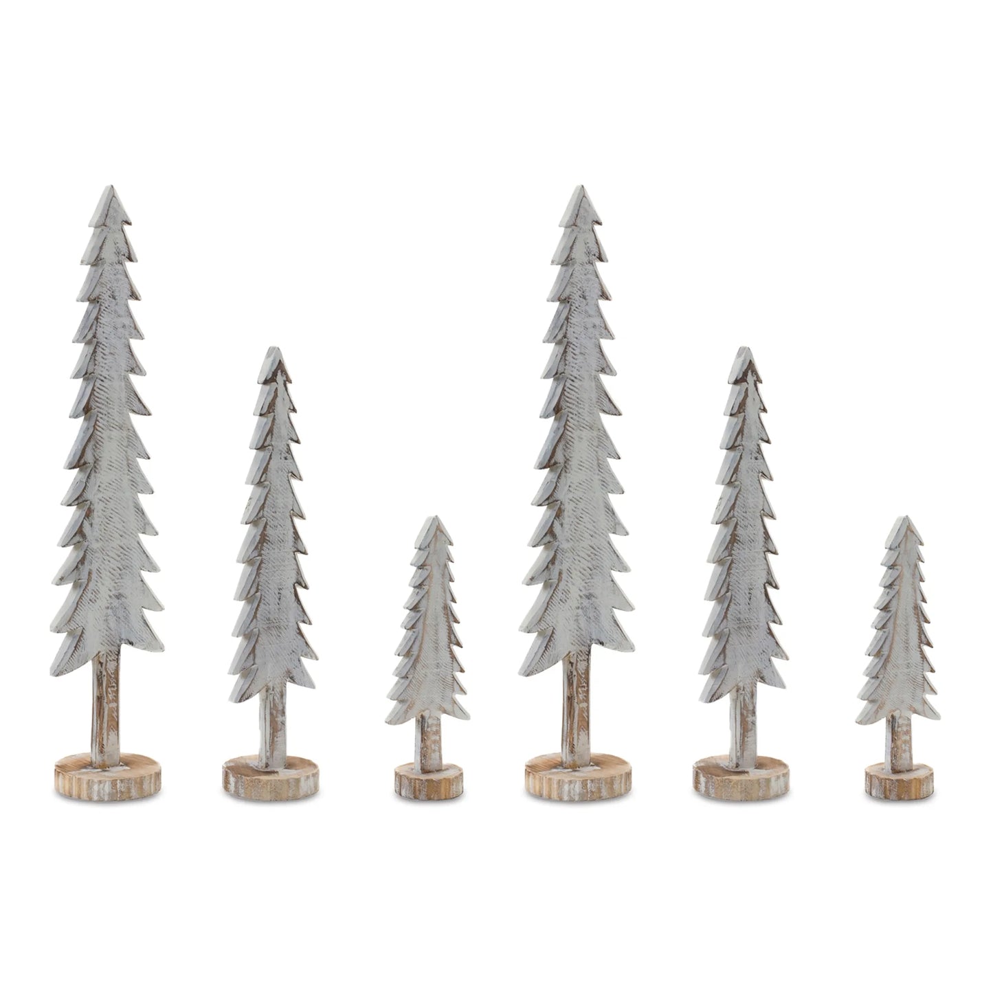 Wood Tabletop Pine Tree