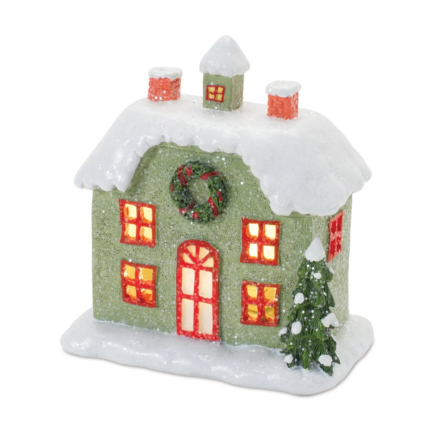 Lighted Winter Village Houses