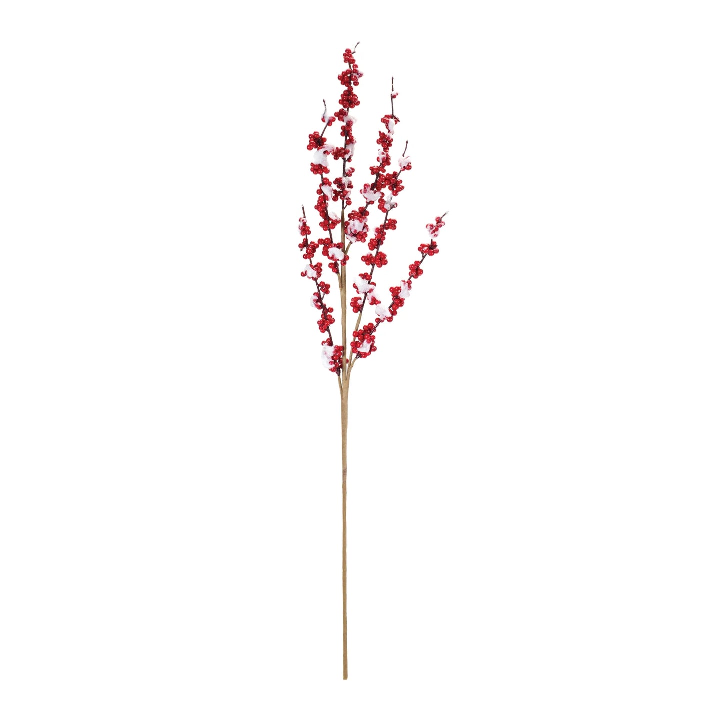 Flocked Berry Twig Spray