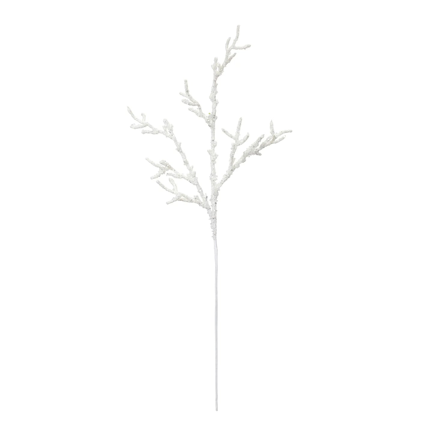 Flocked Ice Branch