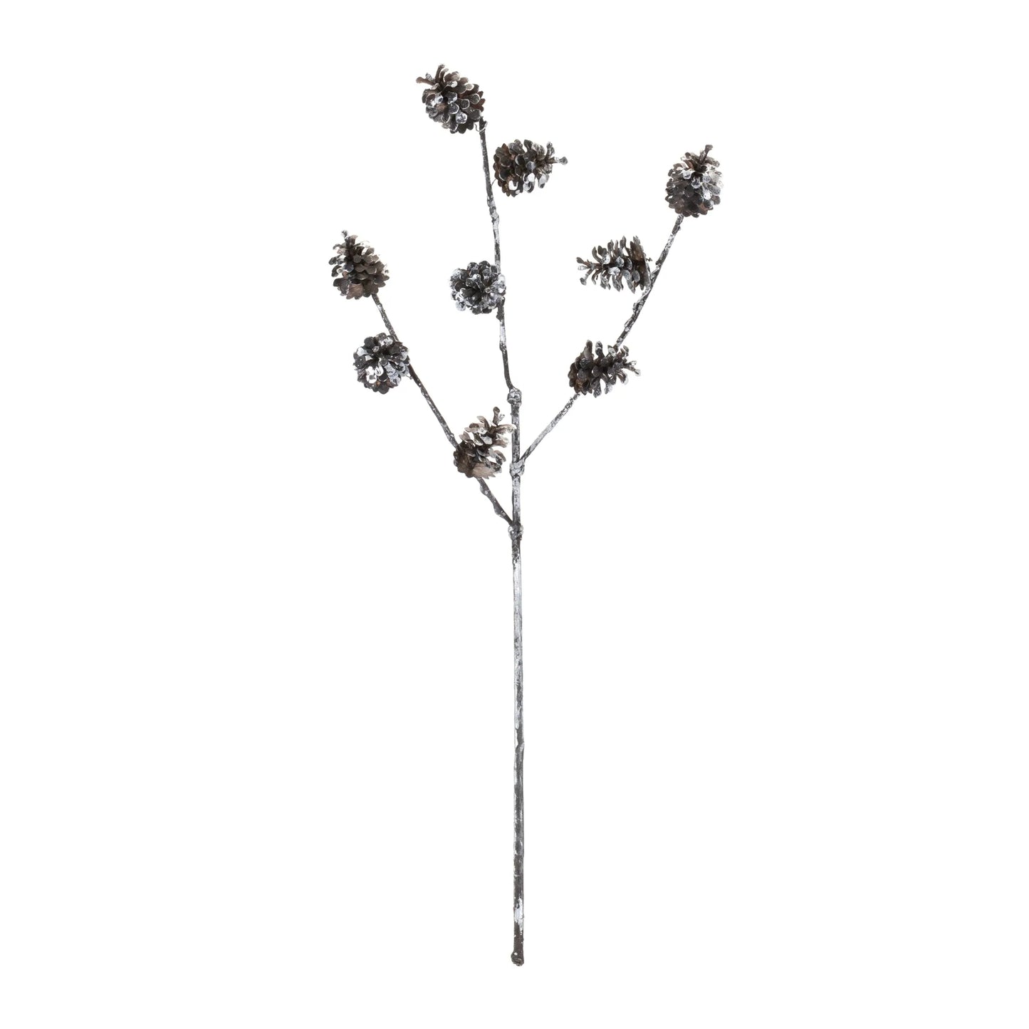 Pine Cone Spray - Pack Of: Set of 12 | Materials: Plastic | Décor style: Rustic