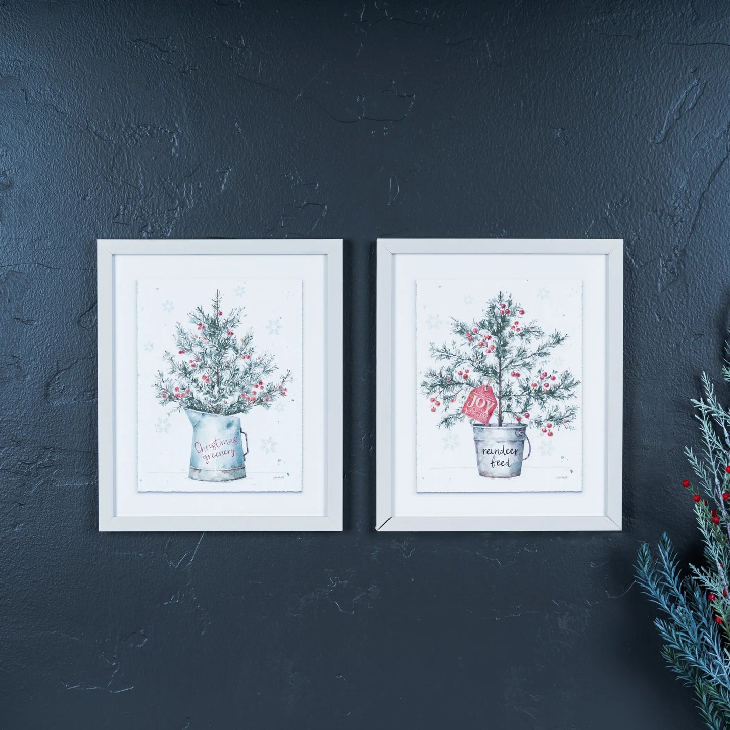 Potted Pine Tree Wall Art