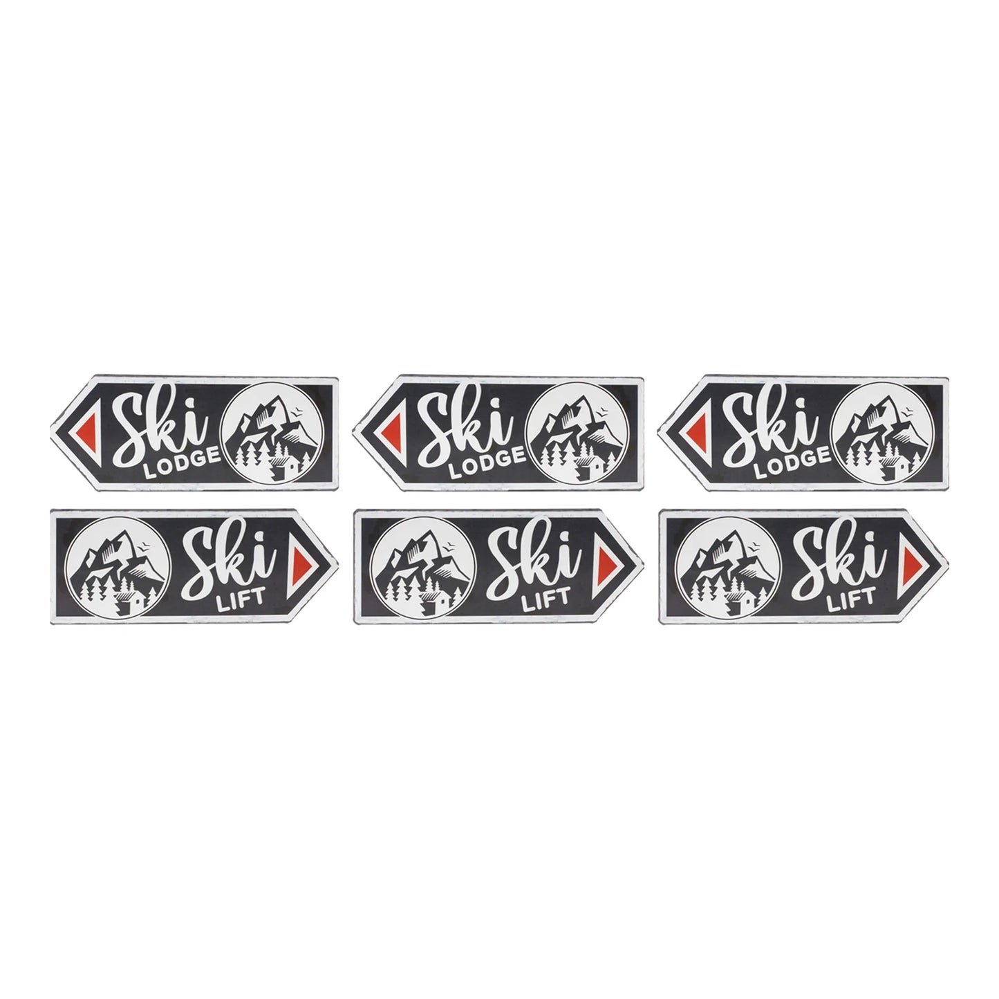 Ski Lift Lodge Sign - Colors: Cream; black