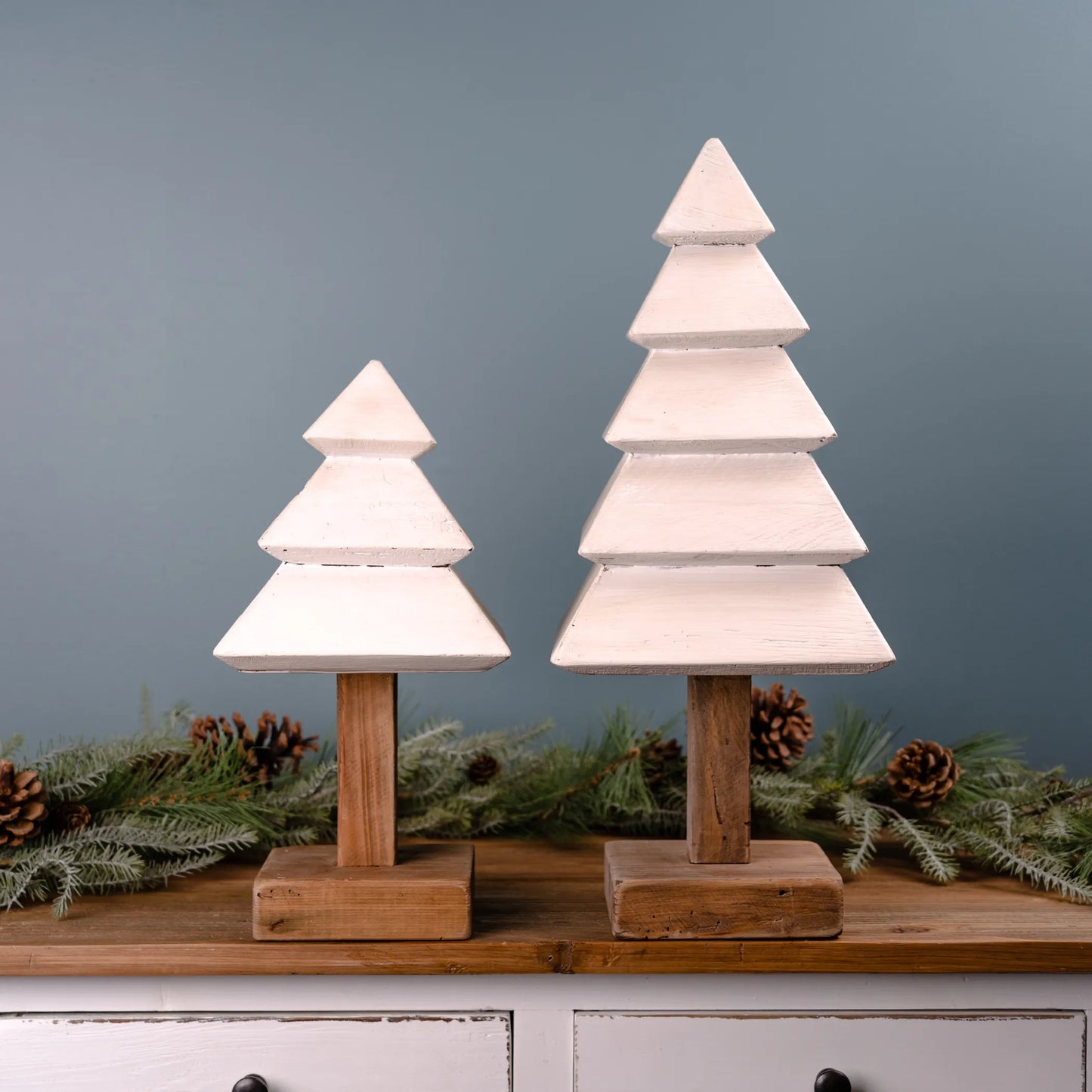 Tiered Wood Pine Tree