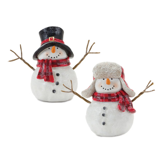 Snowman with Scarf Figurine