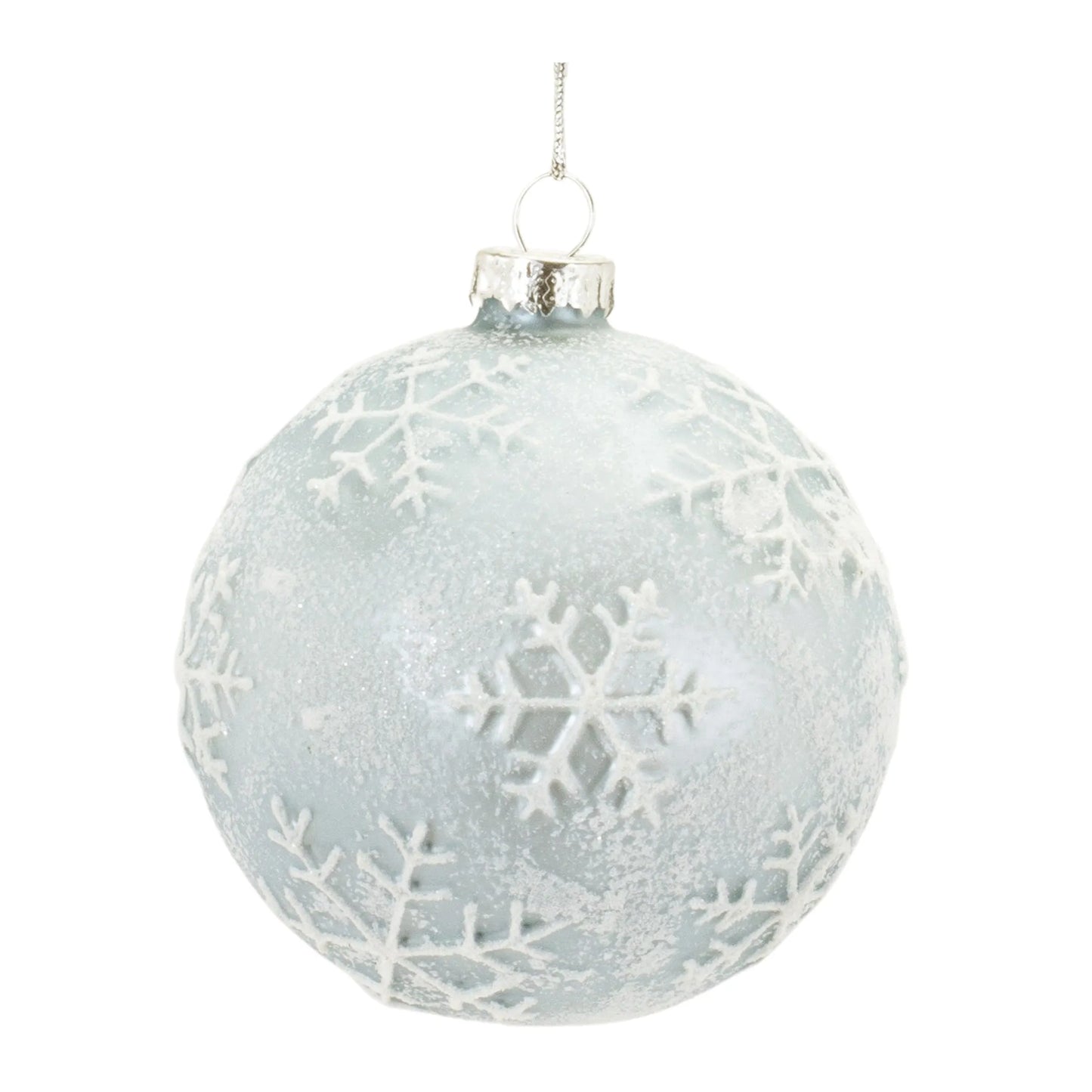 Snowflake Ball Ornament  - Materials: Glass | Décor  style: Traditional