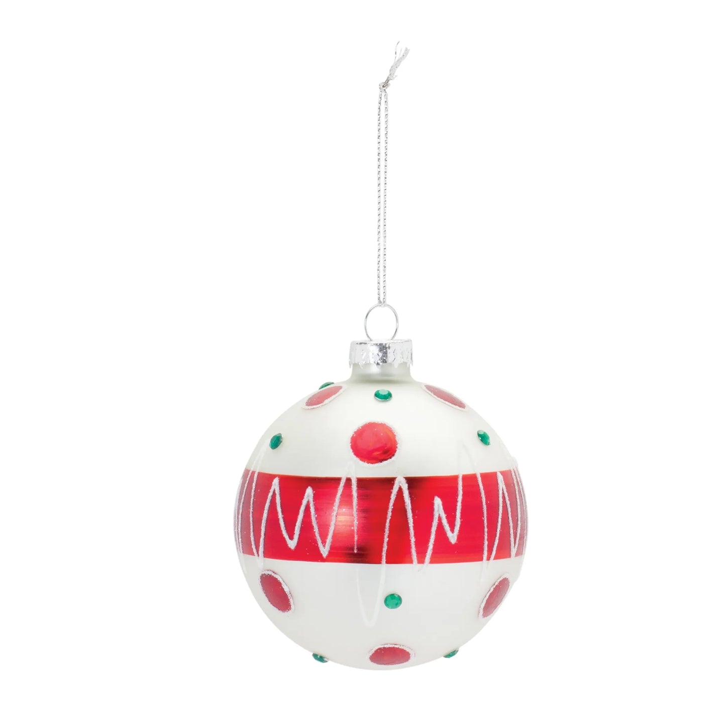 Whimsical Glass Ball Ornament