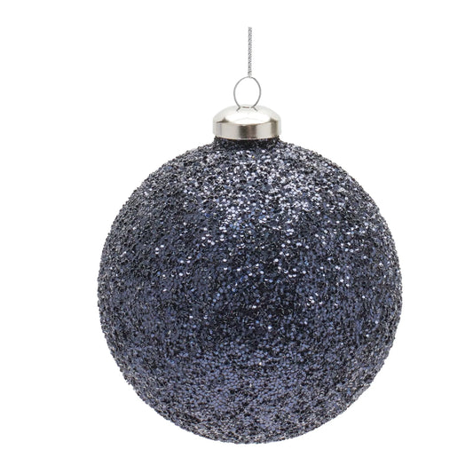 Beaded Glass Ball Ornament