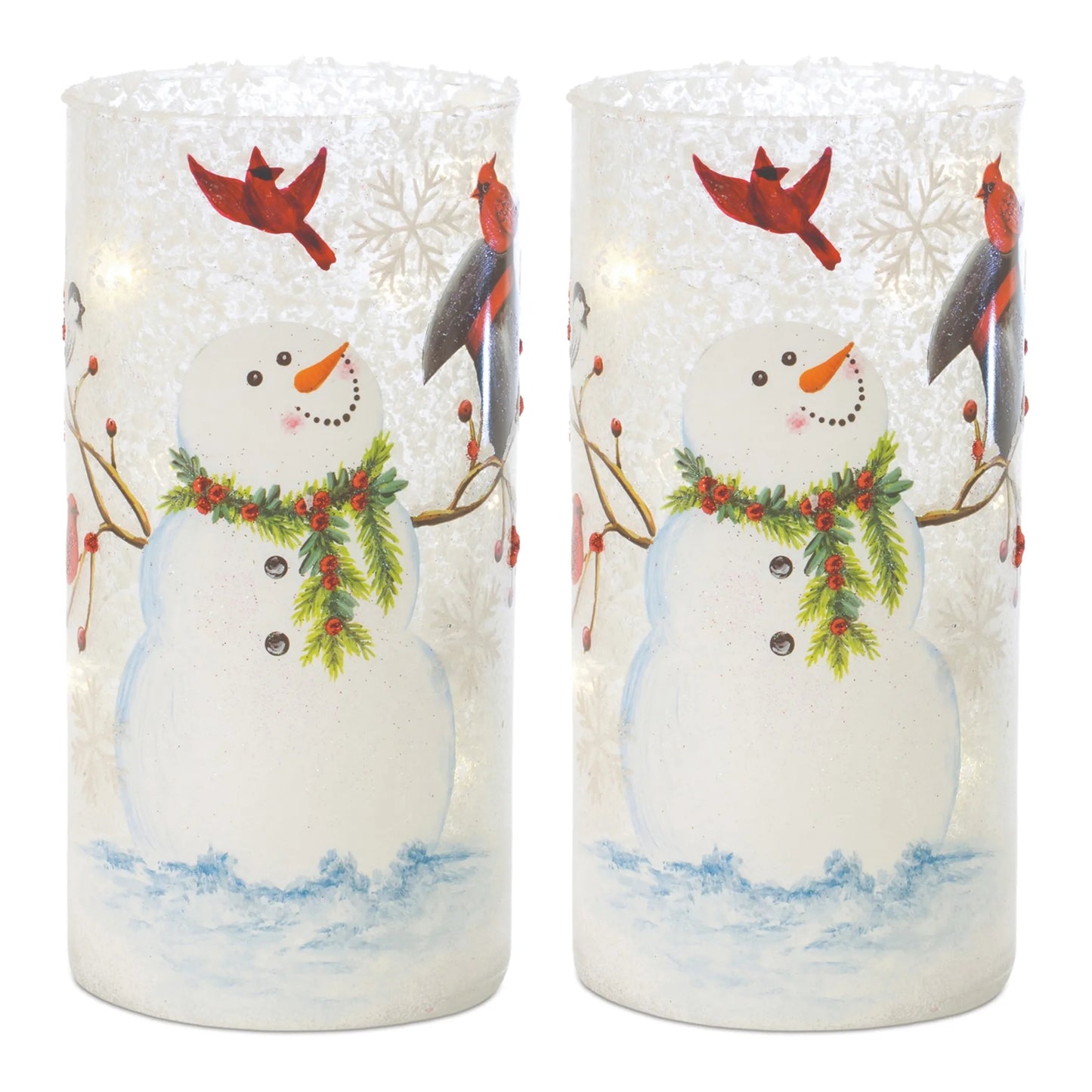LED Snowman Luminary