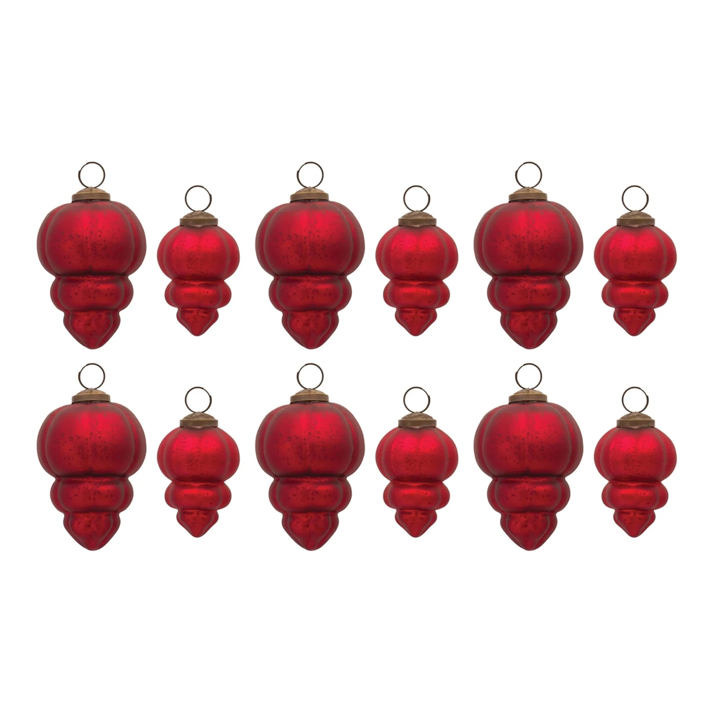 Red Mercury Glass Ornament