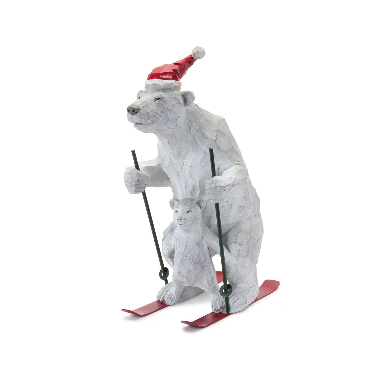 Polar Bear on Skis Figurine