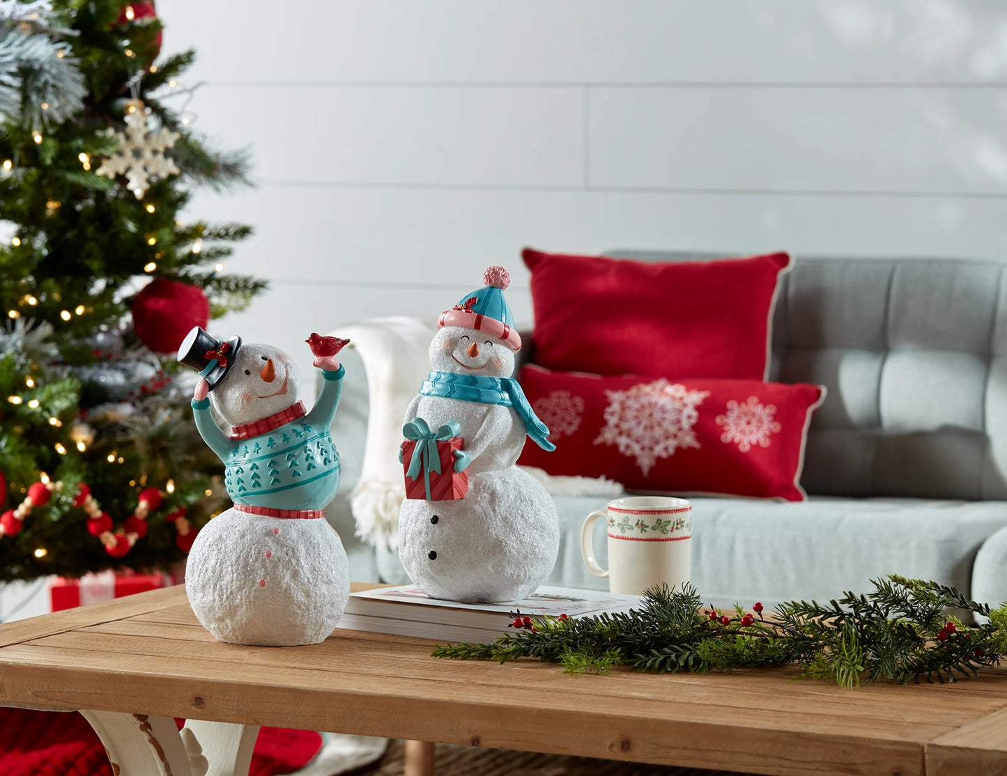 Whimsical Snowman Figurine
