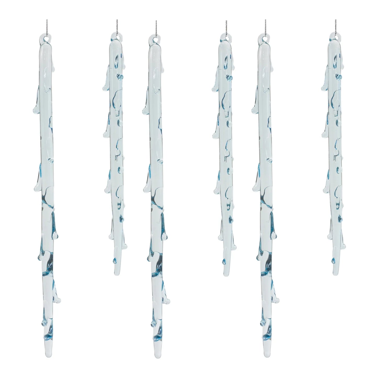 Melted Glass Icicle Drop Ornament