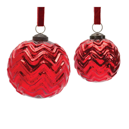Mercury Glass Ball Ornament