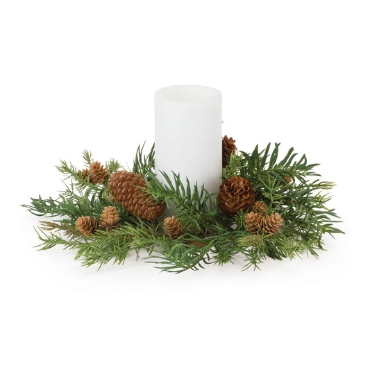 Pine Cone Candle Ring
