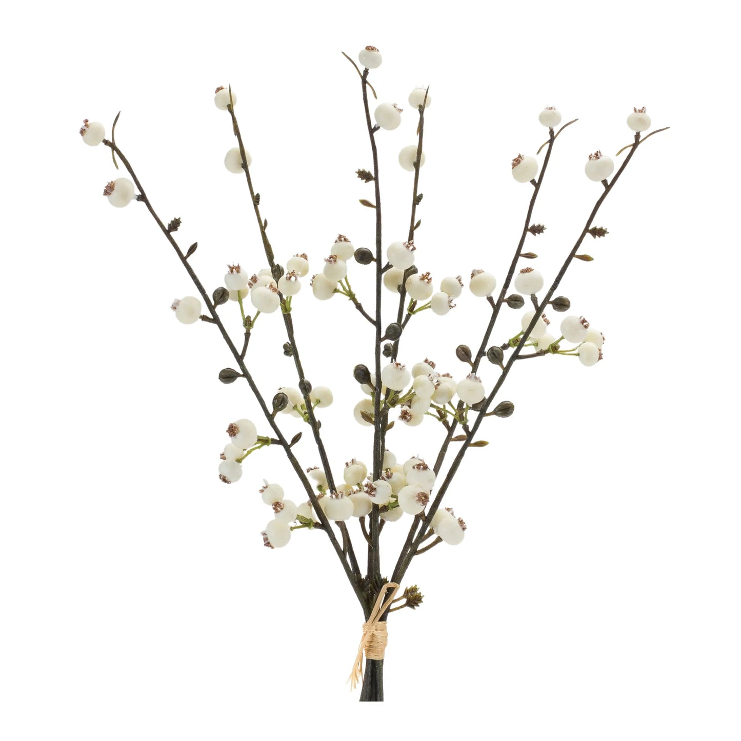Winter Berry Twig Bundle  - Pack Of: Set of 6 | Materials: Plastic | Décor  style: Traditional
