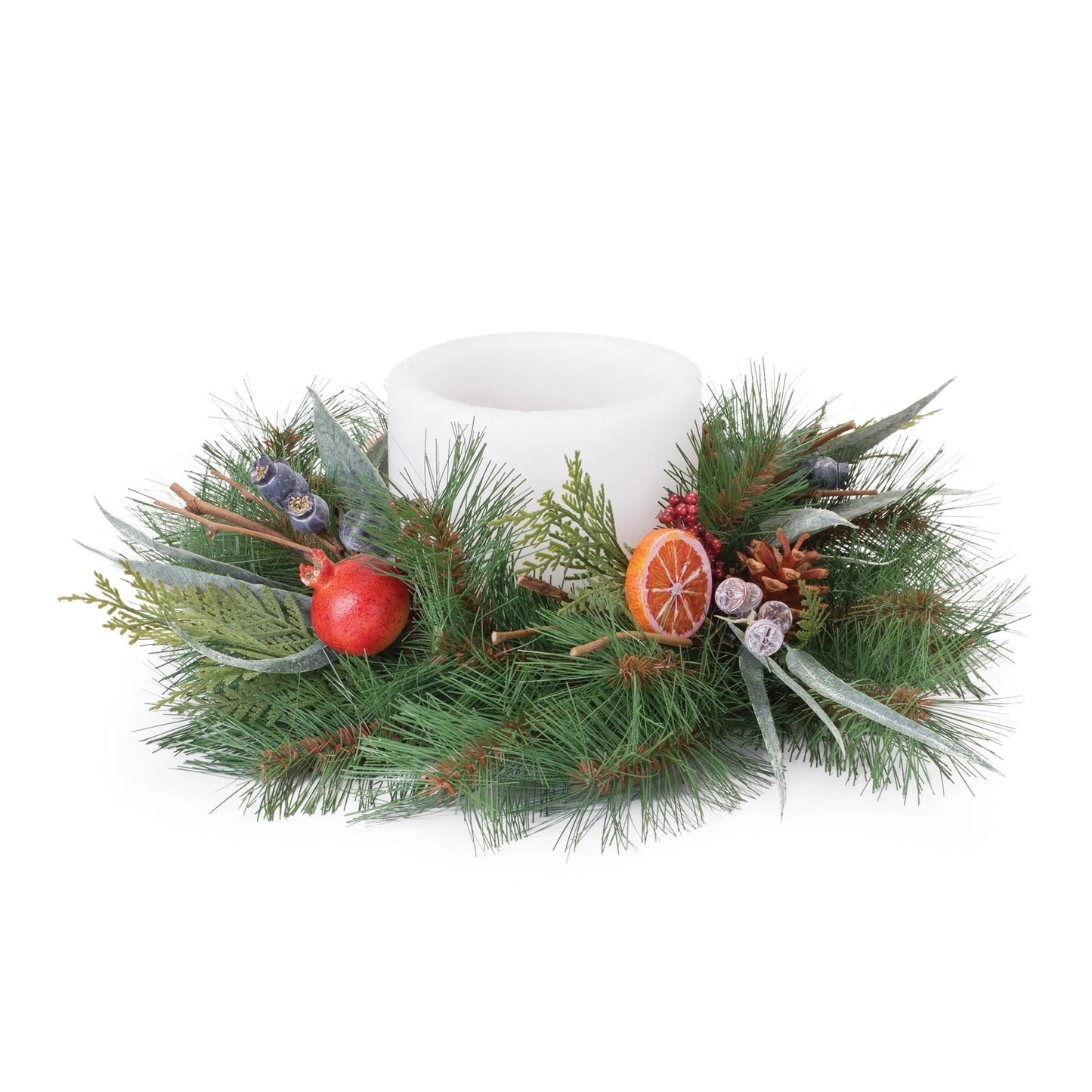Mixed Pine Fruit Candle Ring