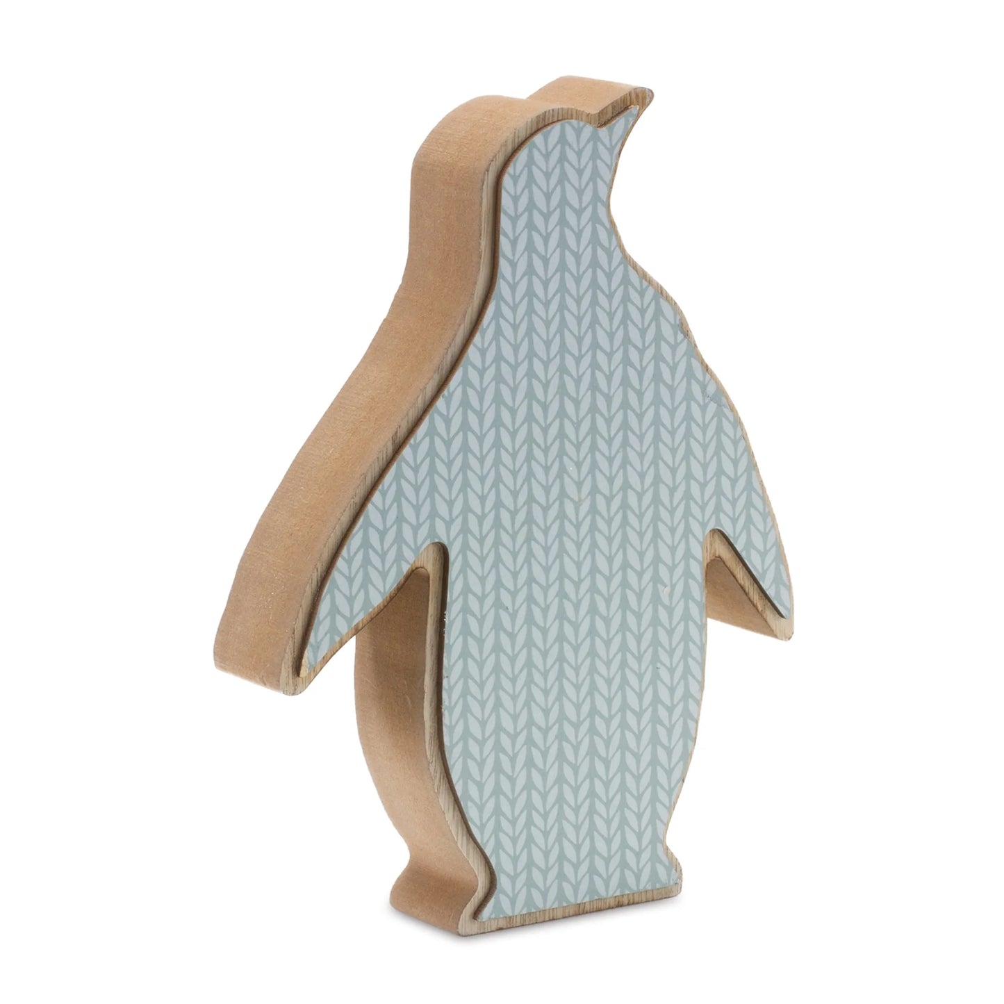Wood Penguin Decor