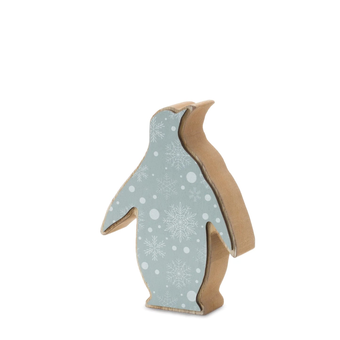 Wood Penguin Decor