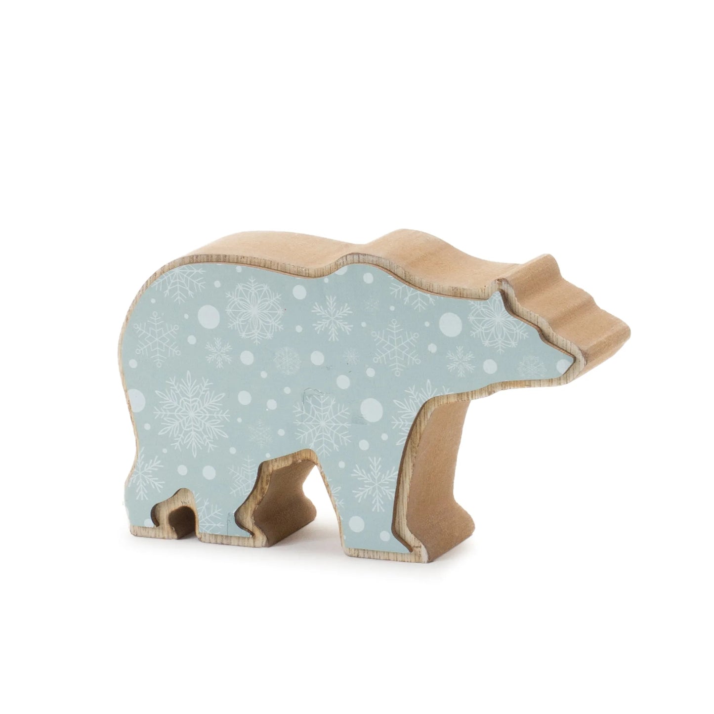 Wood Polar Bear Decor