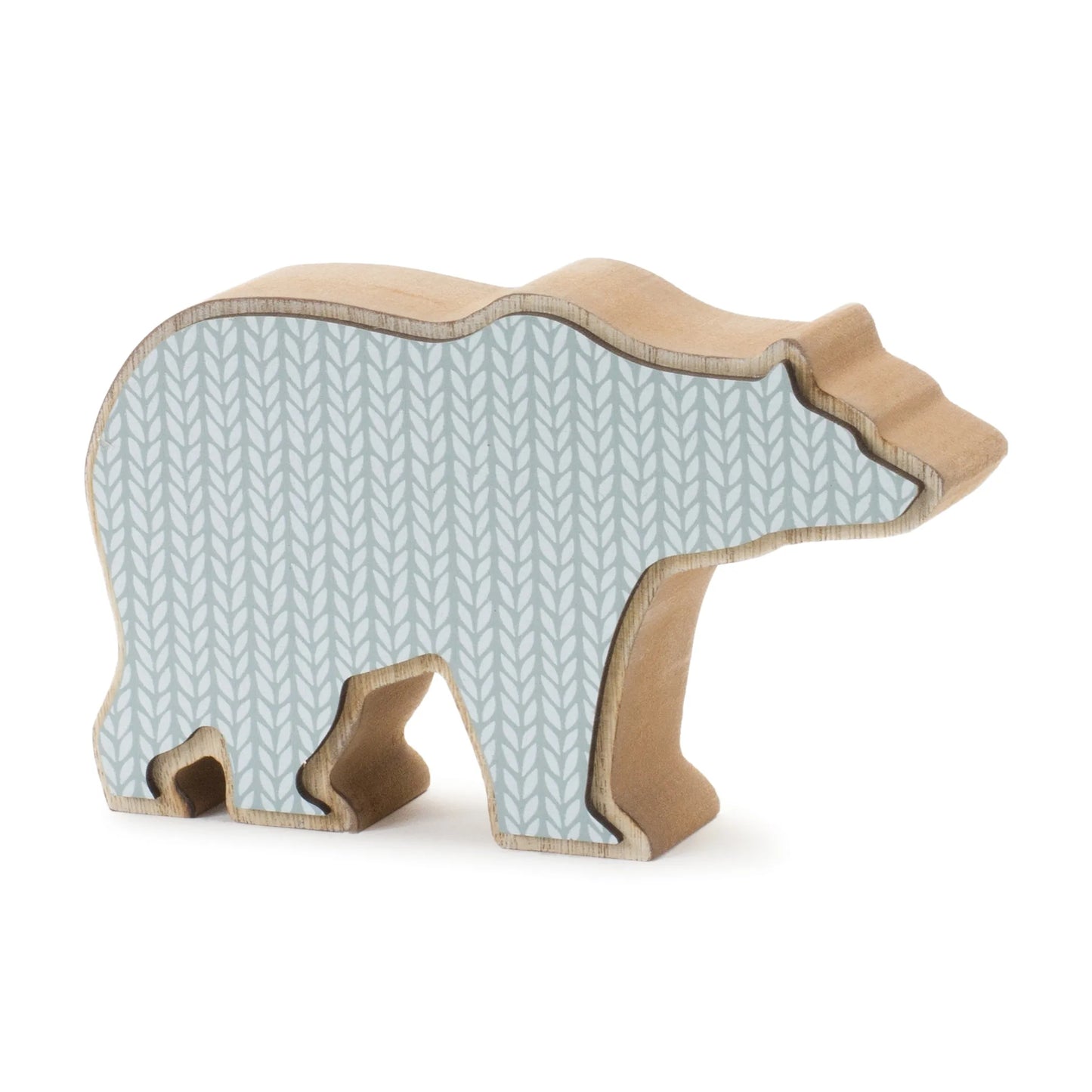 Wood Polar Bear Decor