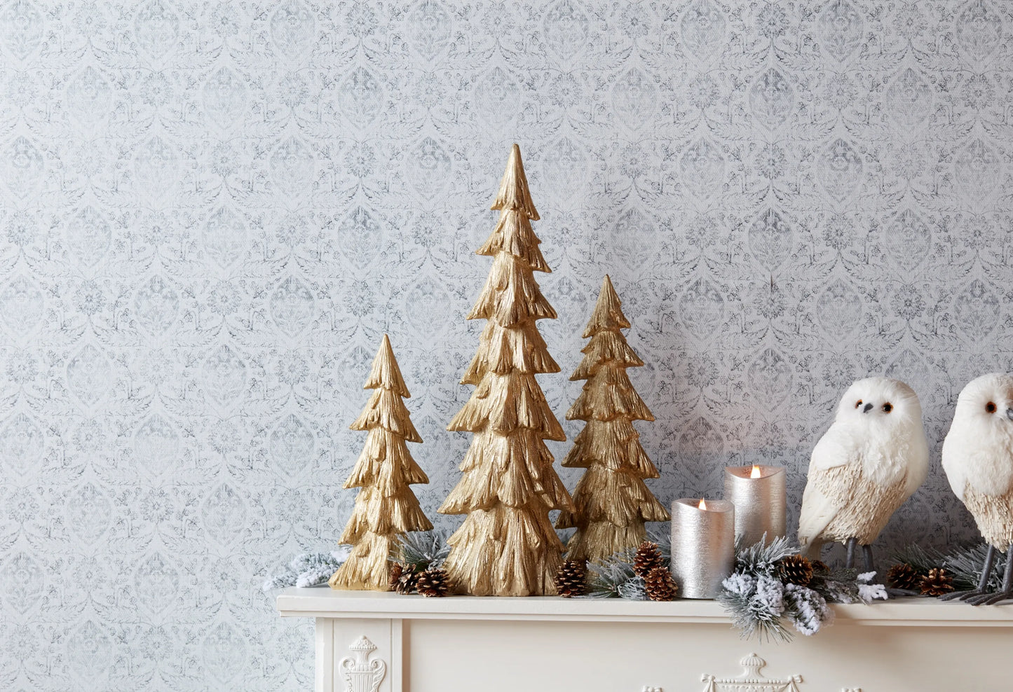 Rustic Gold Pine Tree