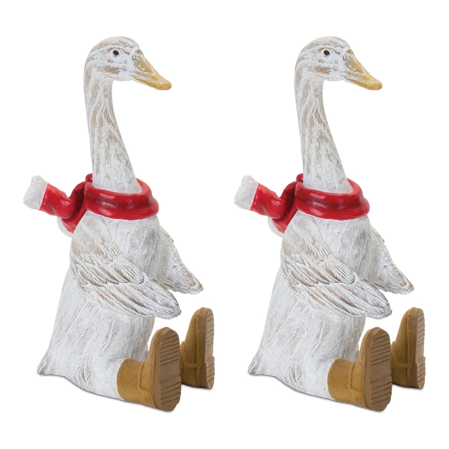 Winter Goose Figurine with Boots