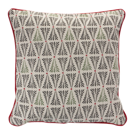 Pine Tree Holiday Throw Pillow