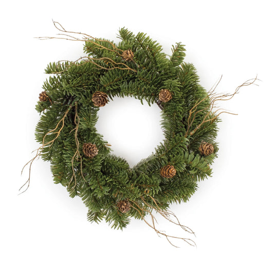 Pine Cone Twig Wreath
